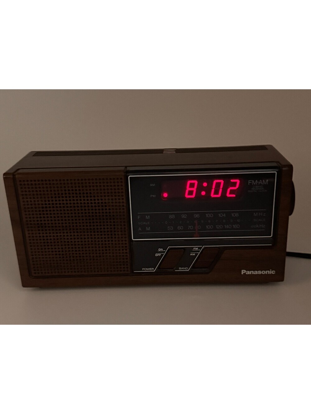 Panasonic Digital Clock AM/FM Radio Model RE-6270 Vintage